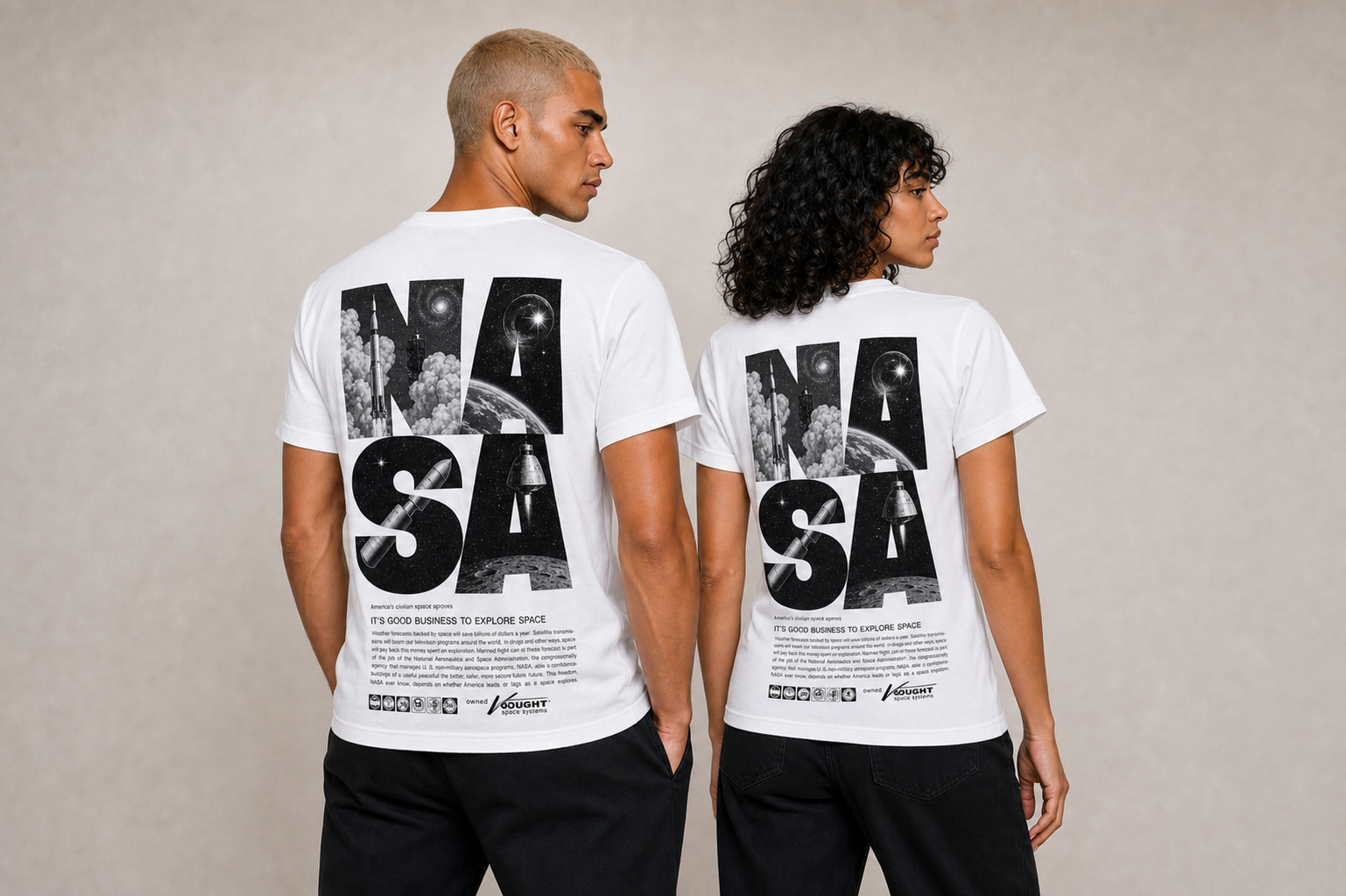 NASA en blanco